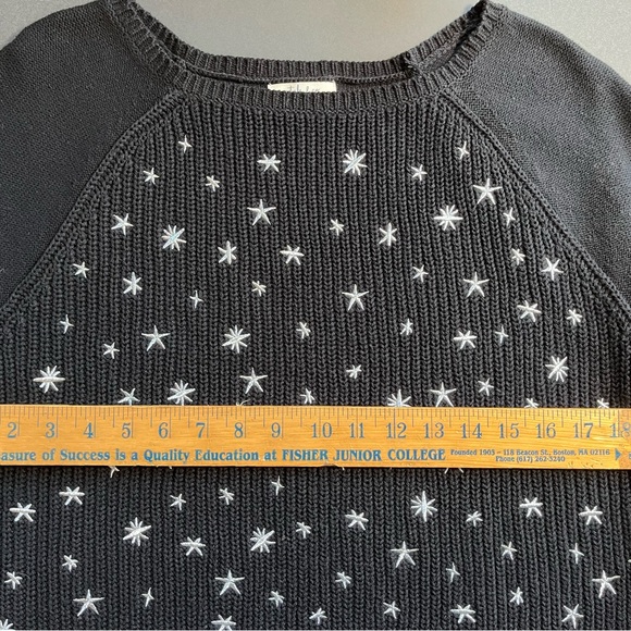 STYLE & Co NORTHERN LIGHTS BLACK SWEATER SIZE LARGE - Picture 4 of 9
